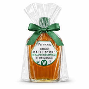 POMYSŁ NA PREZENT! Kanadyjski syrop klonowy BIO z nutą irlandzkiej whiskey 250 g Vifranc